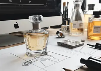 perfume bottle draft perfume bottle draft