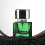 Green Square Perfume Bottle - 1