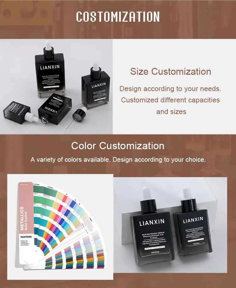 Square Serum Bottle Details