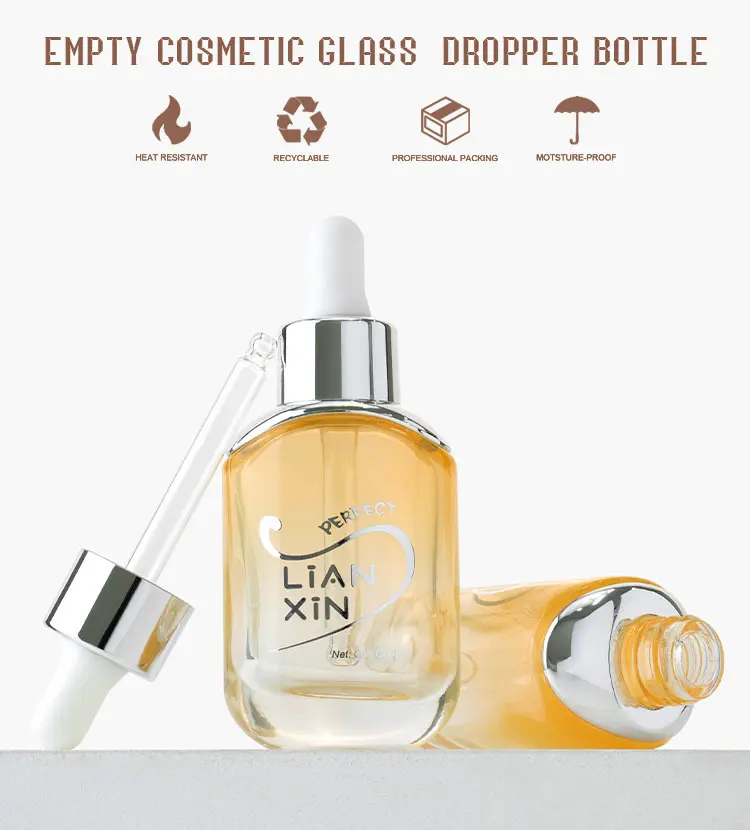 Serum Bottle With Dropper Details