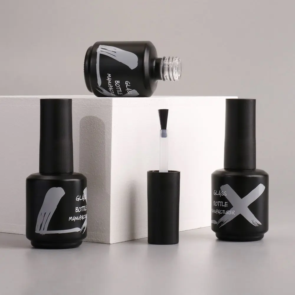Gel Nail Polish Black Bottle