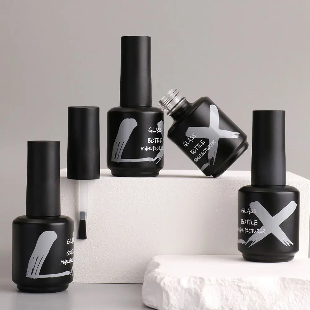 Gel Nail Polish Black Bottle