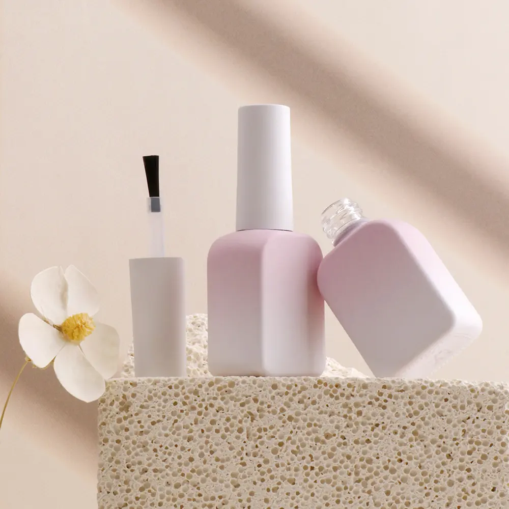 12ml Square Empty Nail Varnish Bottle