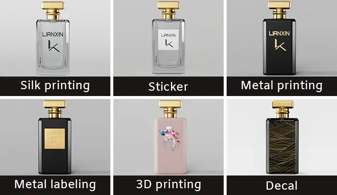 custom logo cologne bottle