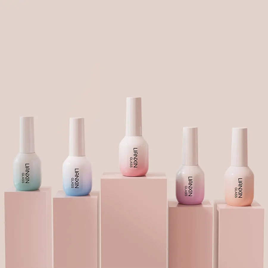 15ml Pink Nail Polish Bottle