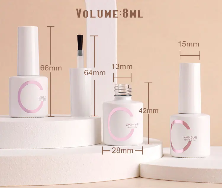 empty fingernail polish bottles