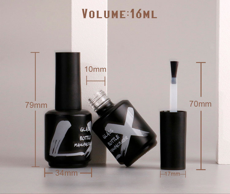 Gel Nail Polish Black Bottle