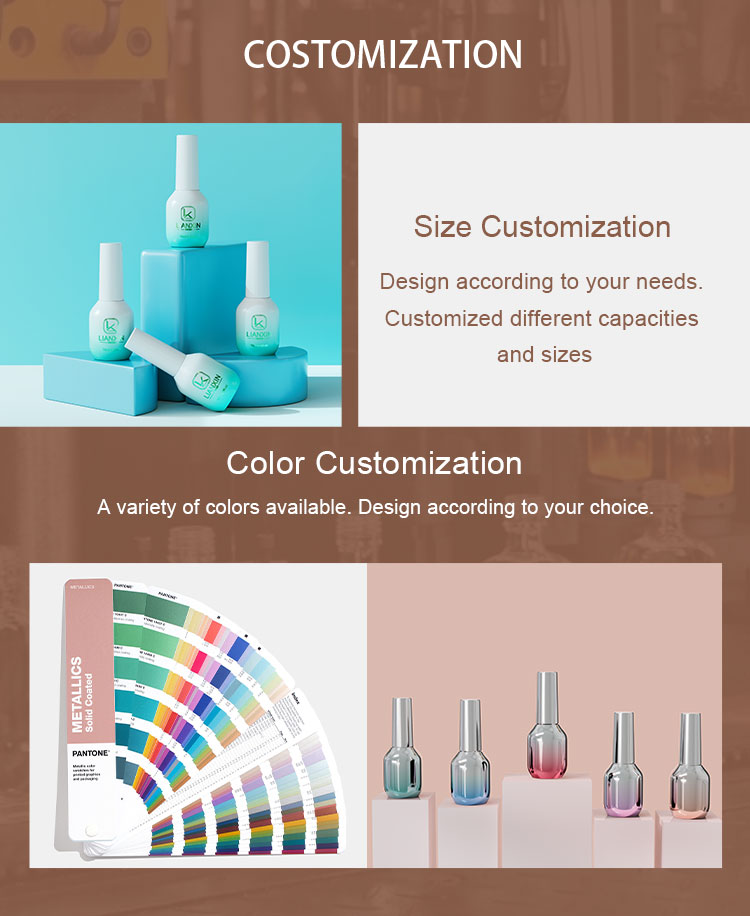 15ml Pink Nail Polish Bottle