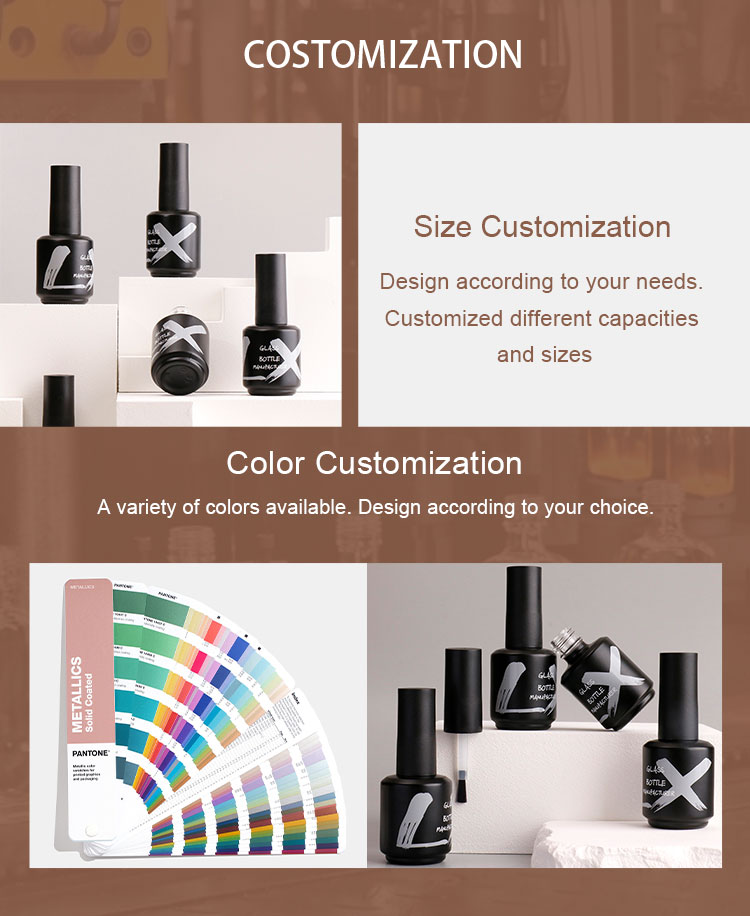 Gel Nail Polish Black Bottle