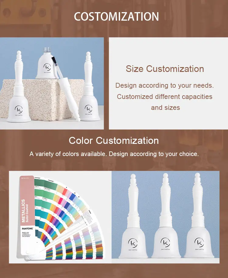 Gel Polish White Bottle