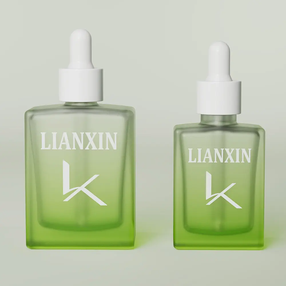 1 oz Square Glass Dropper Bottles