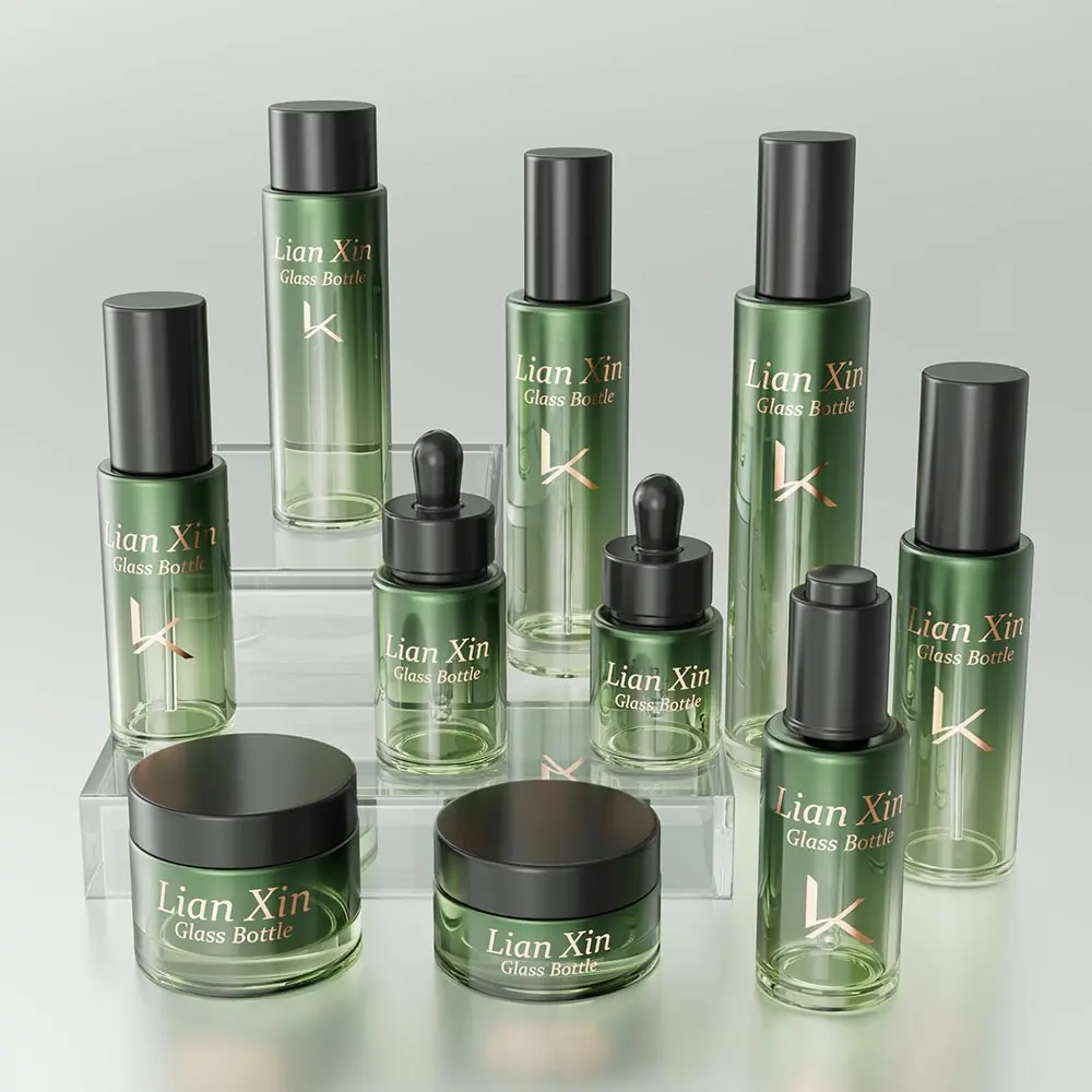 Luxury Glass Cosmetic Bottles