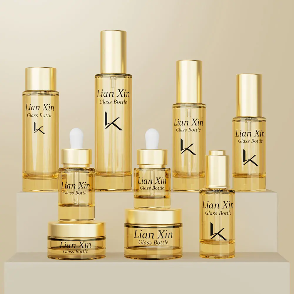 Luxury Glass Cosmetic Bottles
