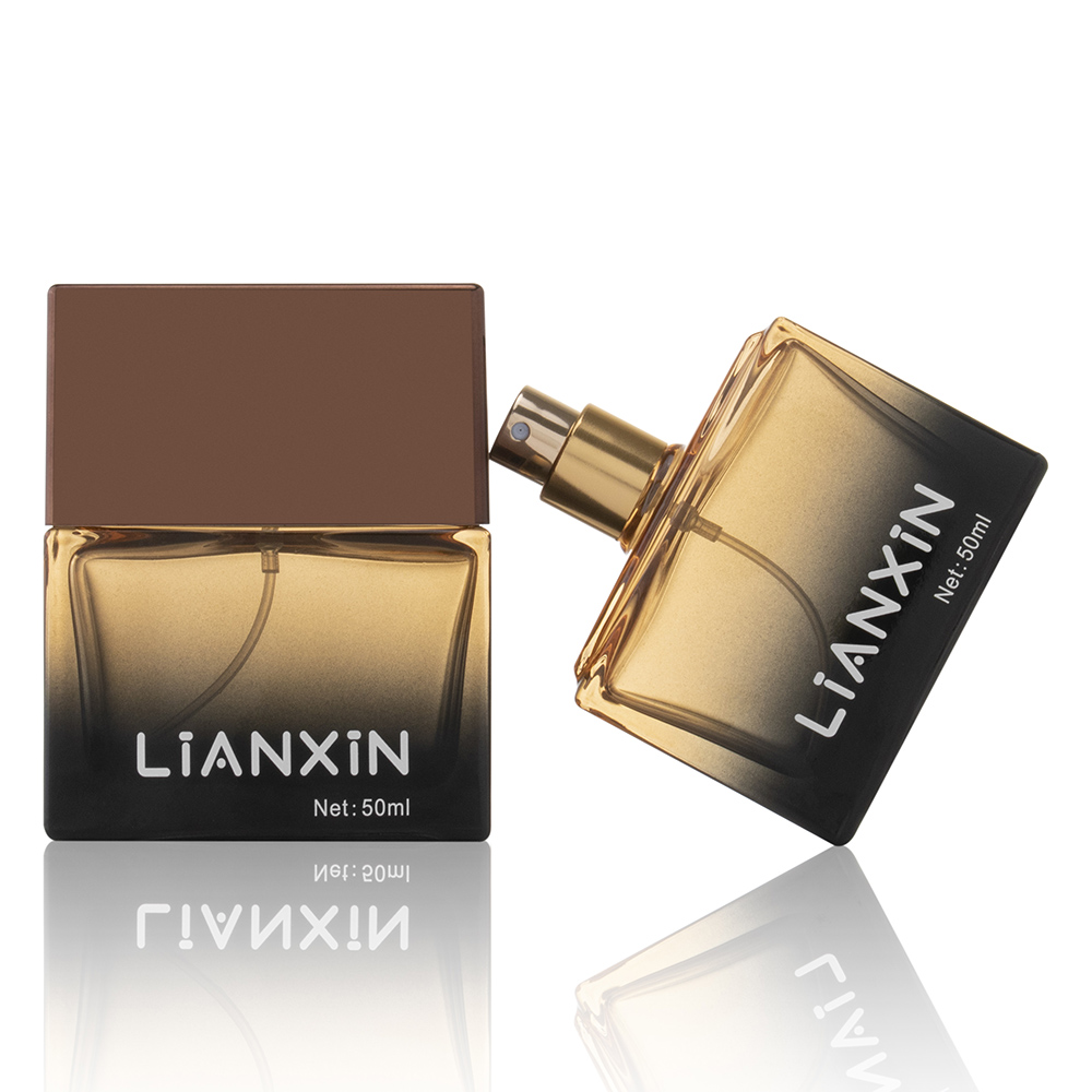 amber perfume square bottle