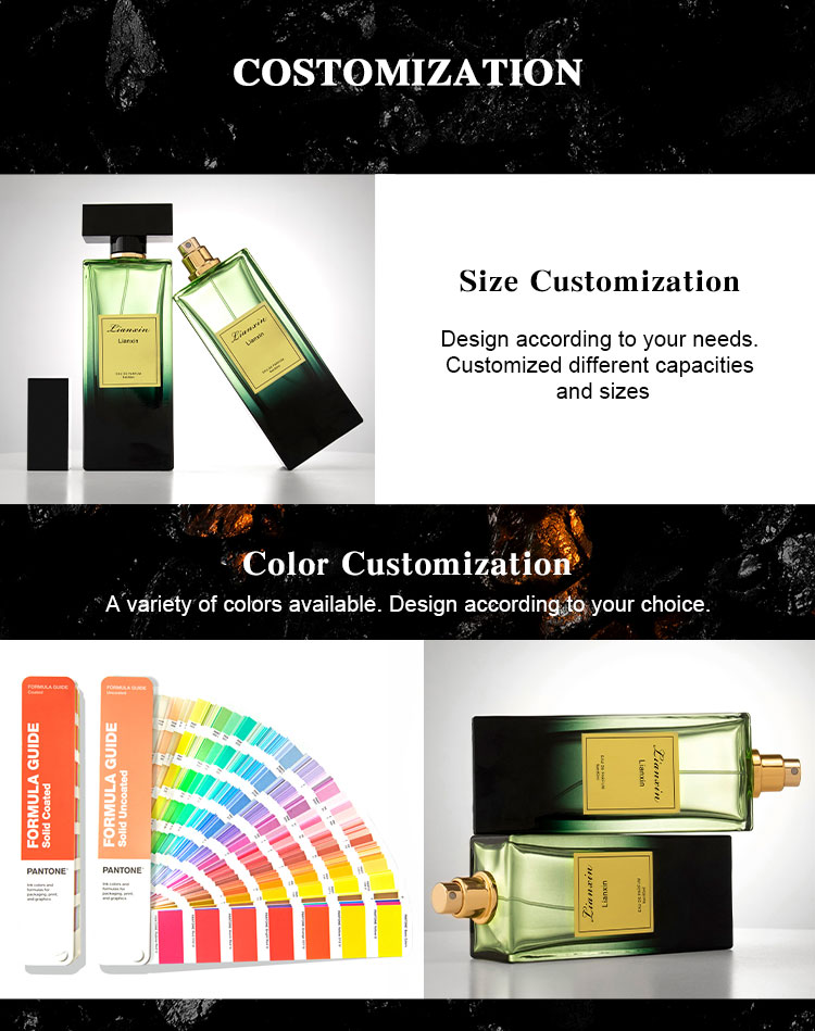 Men's Cologne Green Bottle Details