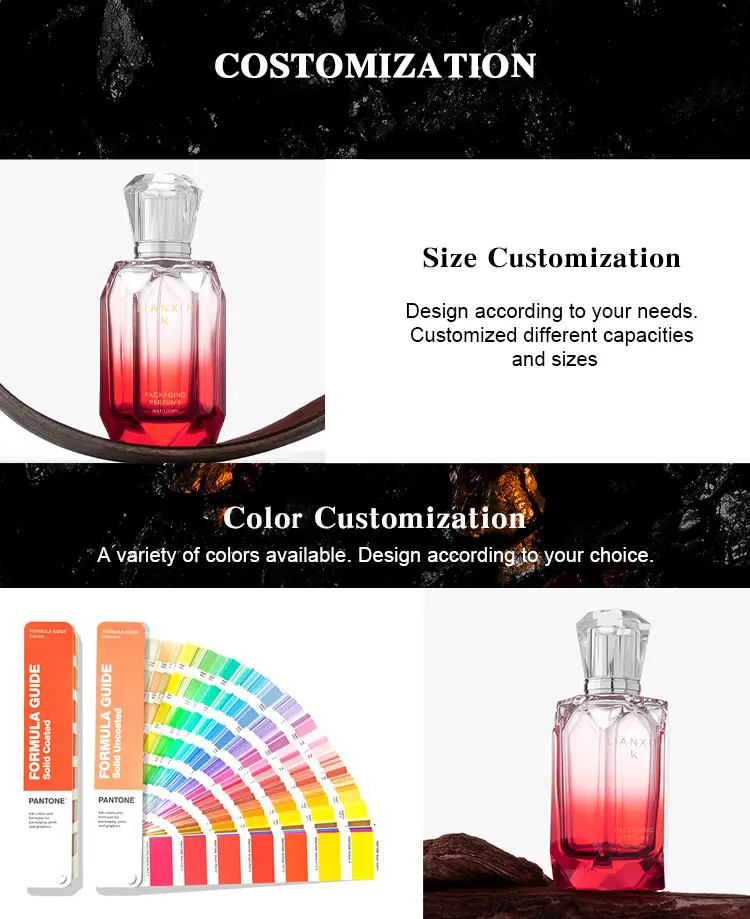 Women's Perfume Red Bottle detials