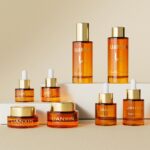 Amber Cylinder Glass Cosmetic Bottles - 1