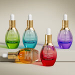 Press Push Pump Empty Serum Glass Bottle - 1