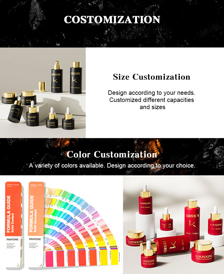 glass cosmetic bottle 