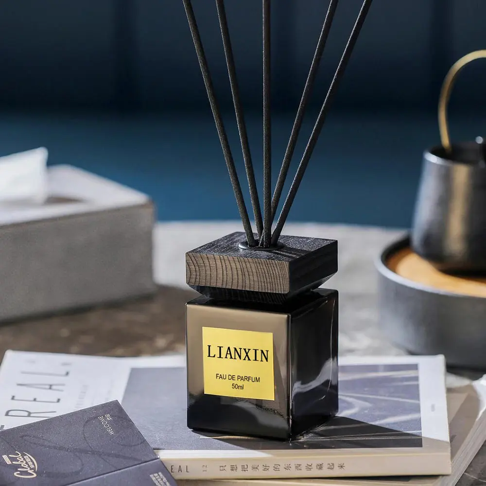 Square Black Reed Diffuser Bottle Empty
