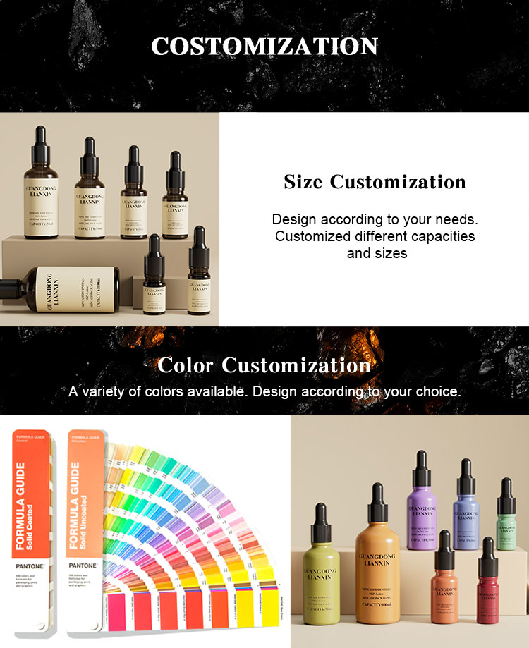 empty essential oil bottles details