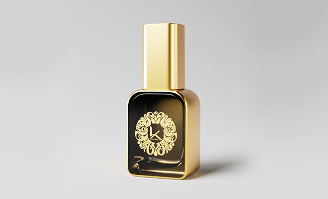 laser engraved nail polish bottle with custom brand logo