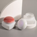 White Cosmetic Glass Cream Jar - 1
