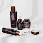 Amber Cylinder Cosmetic Airless Pump Bottles - 1