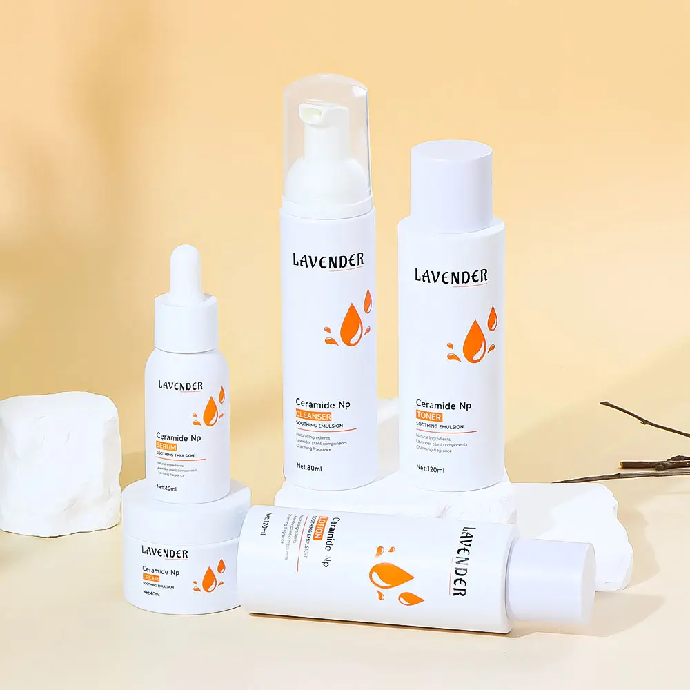White Recycled Plastic Cosmetic Container
