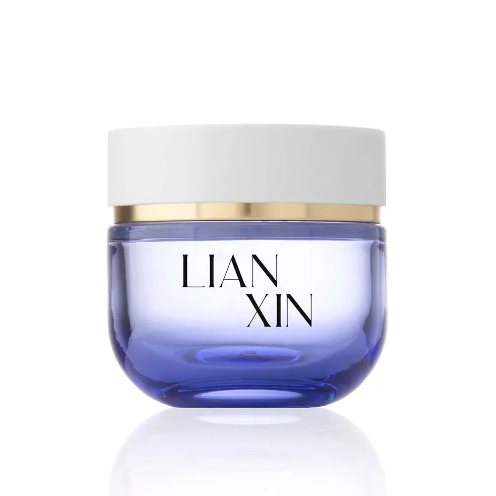 custom coloured glass cosmetic jars