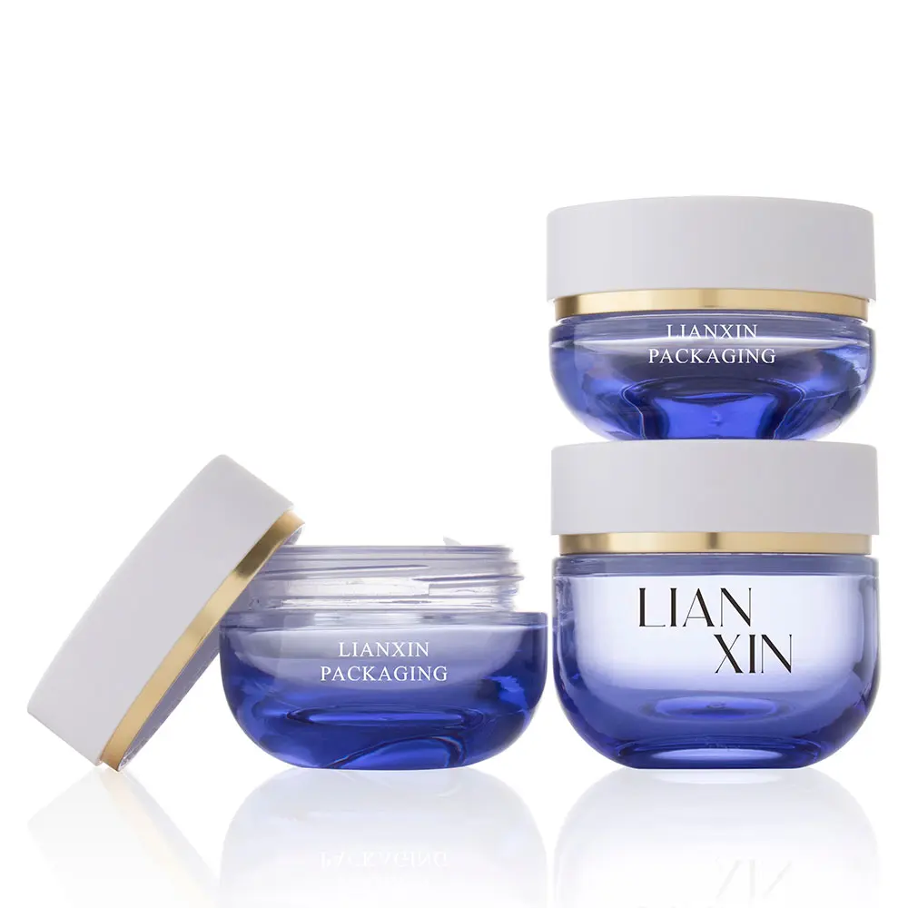 Custom Coloured Glass Cosmetic Jars