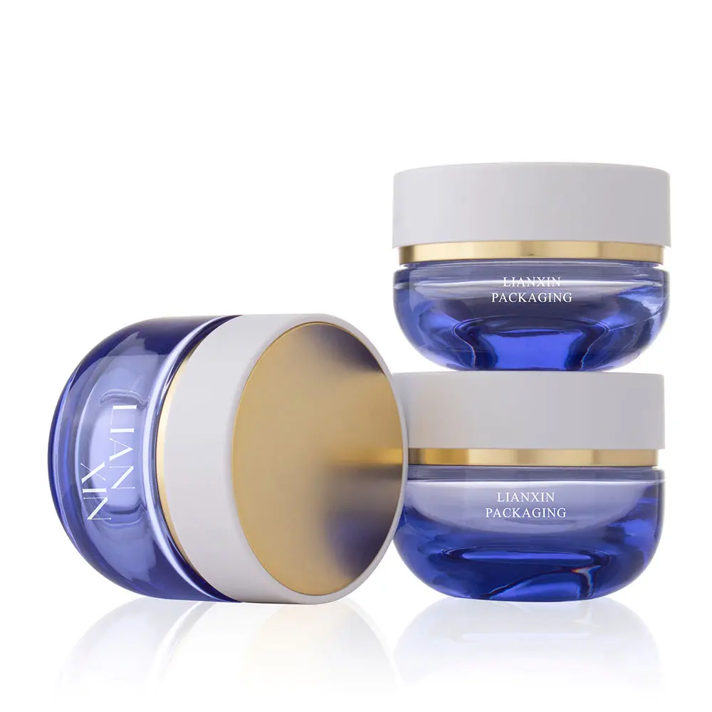 Custom Coloured Glass Cosmetic Jars