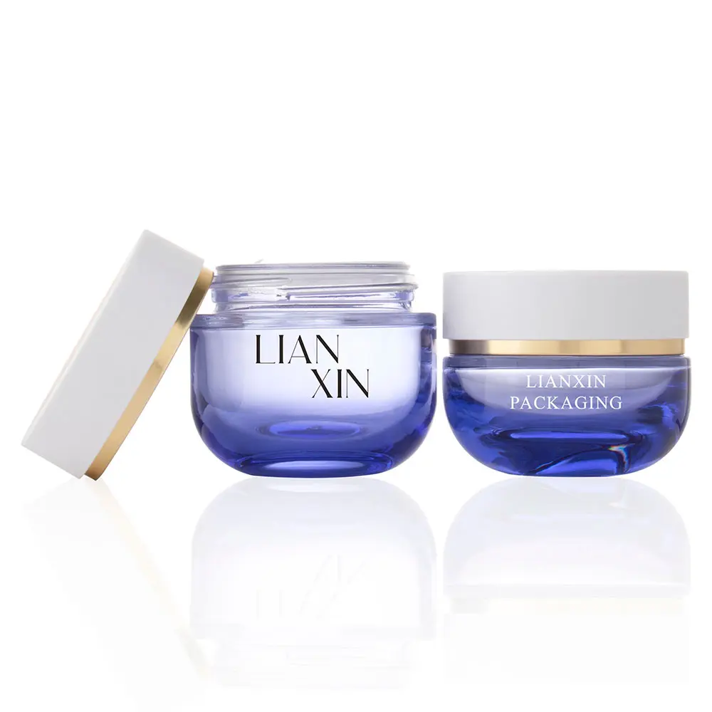Custom Coloured Glass Cosmetic Jars
