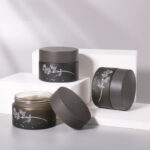 Custom Frosted Glass Cosmetic Jars - 1