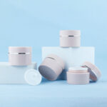 Pink Double Wall Plastic Cosmetic Jars - 1