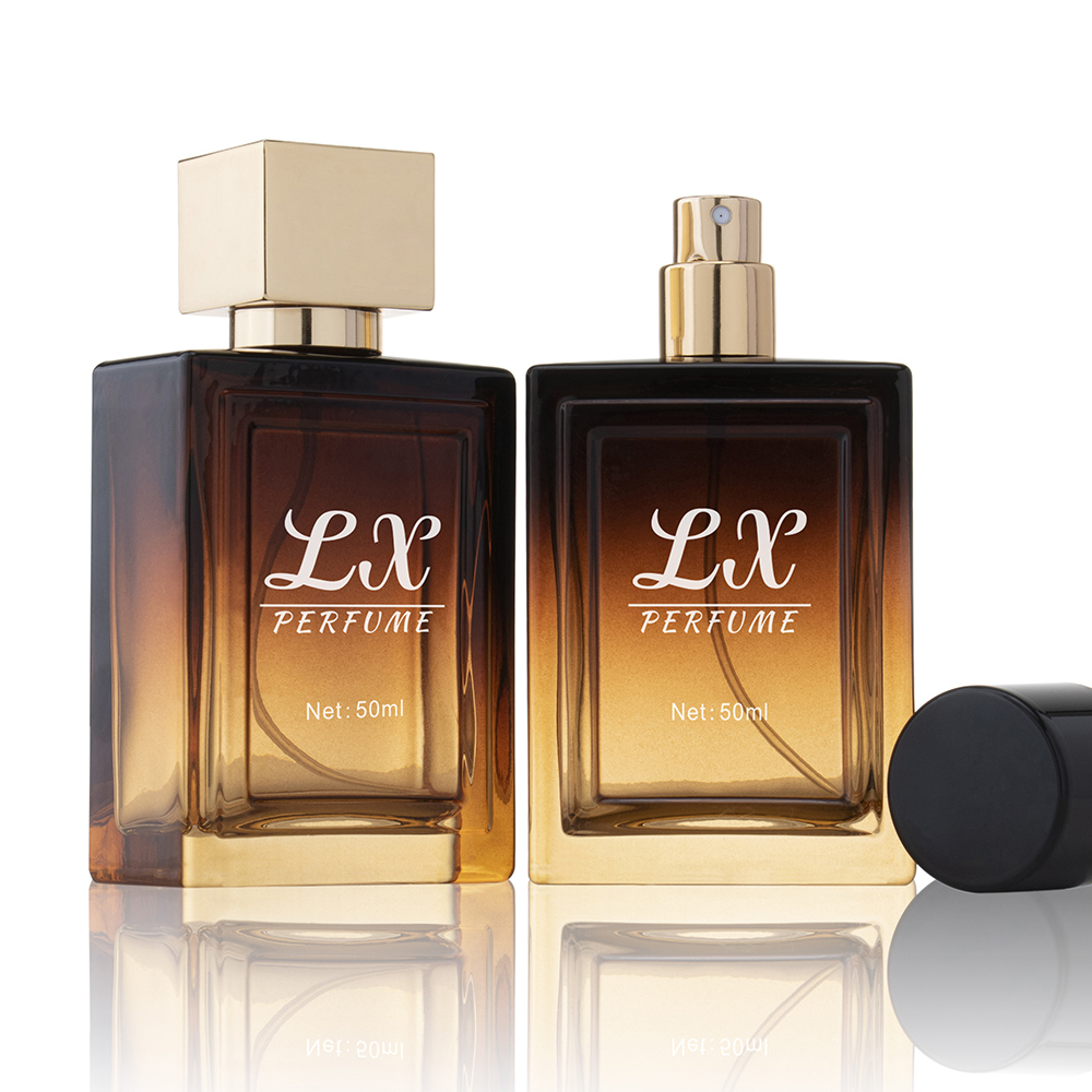 100ml cologne bottle with gold cap