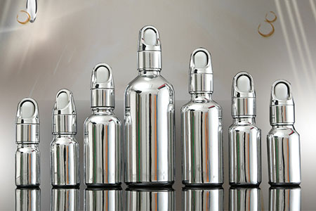 electroplated dropper bottles