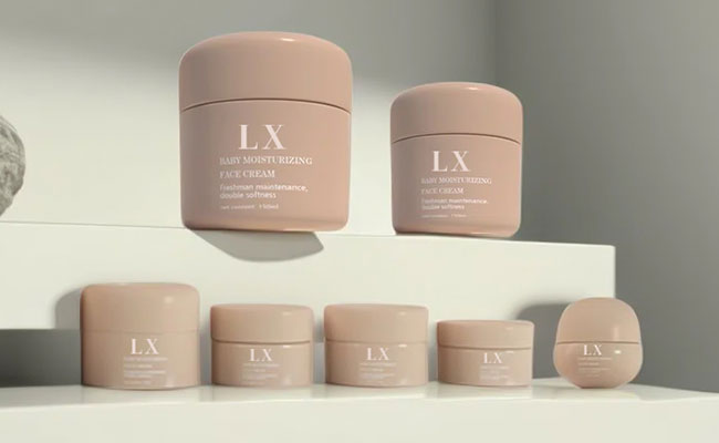different shape cosmetic jar