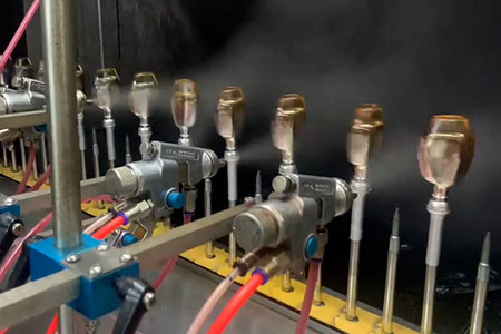 Bottle Spraying Process