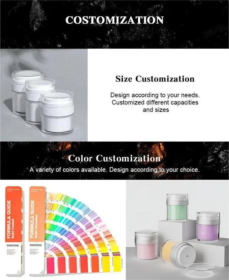 Airless Pump Plastic Cream Jar details