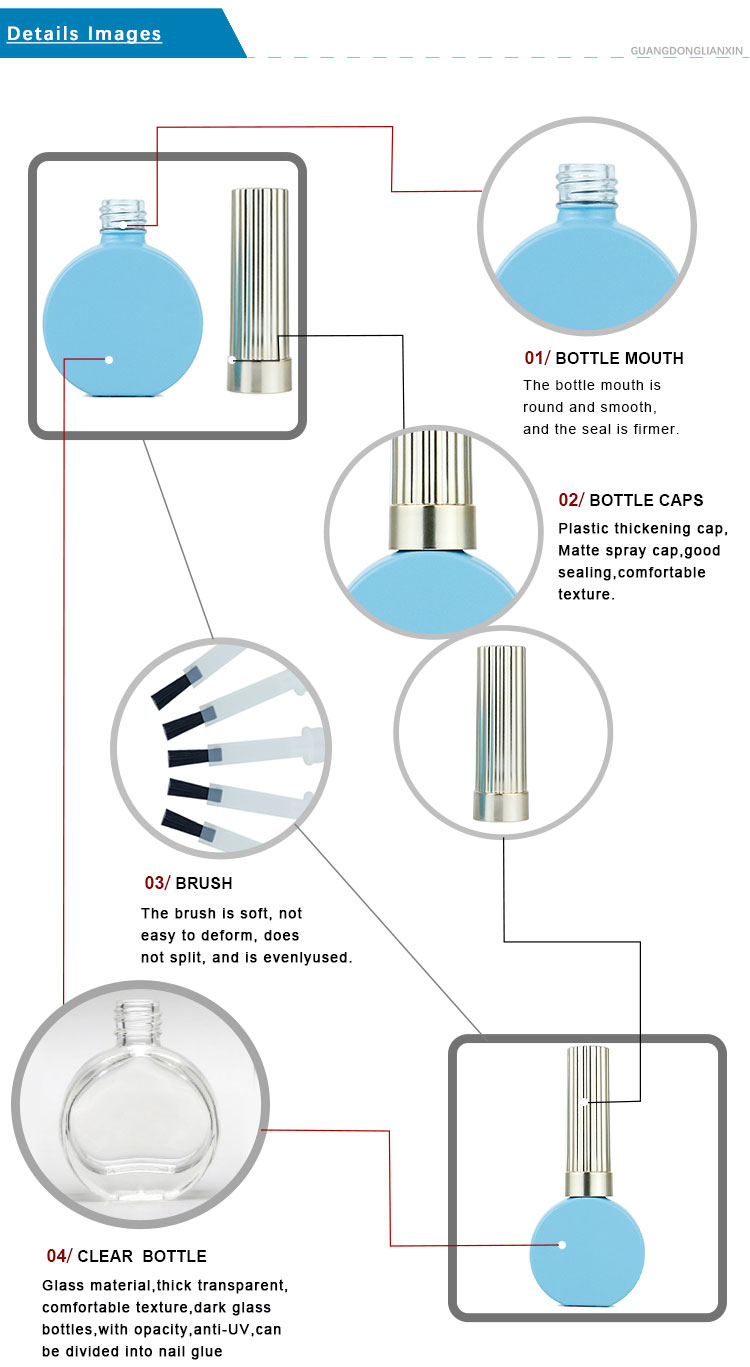 round nail polish bottlel
