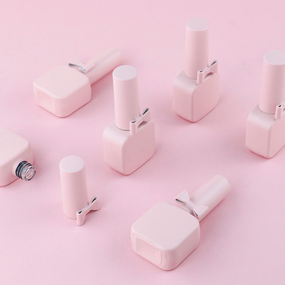 empty nail polish square bottle
