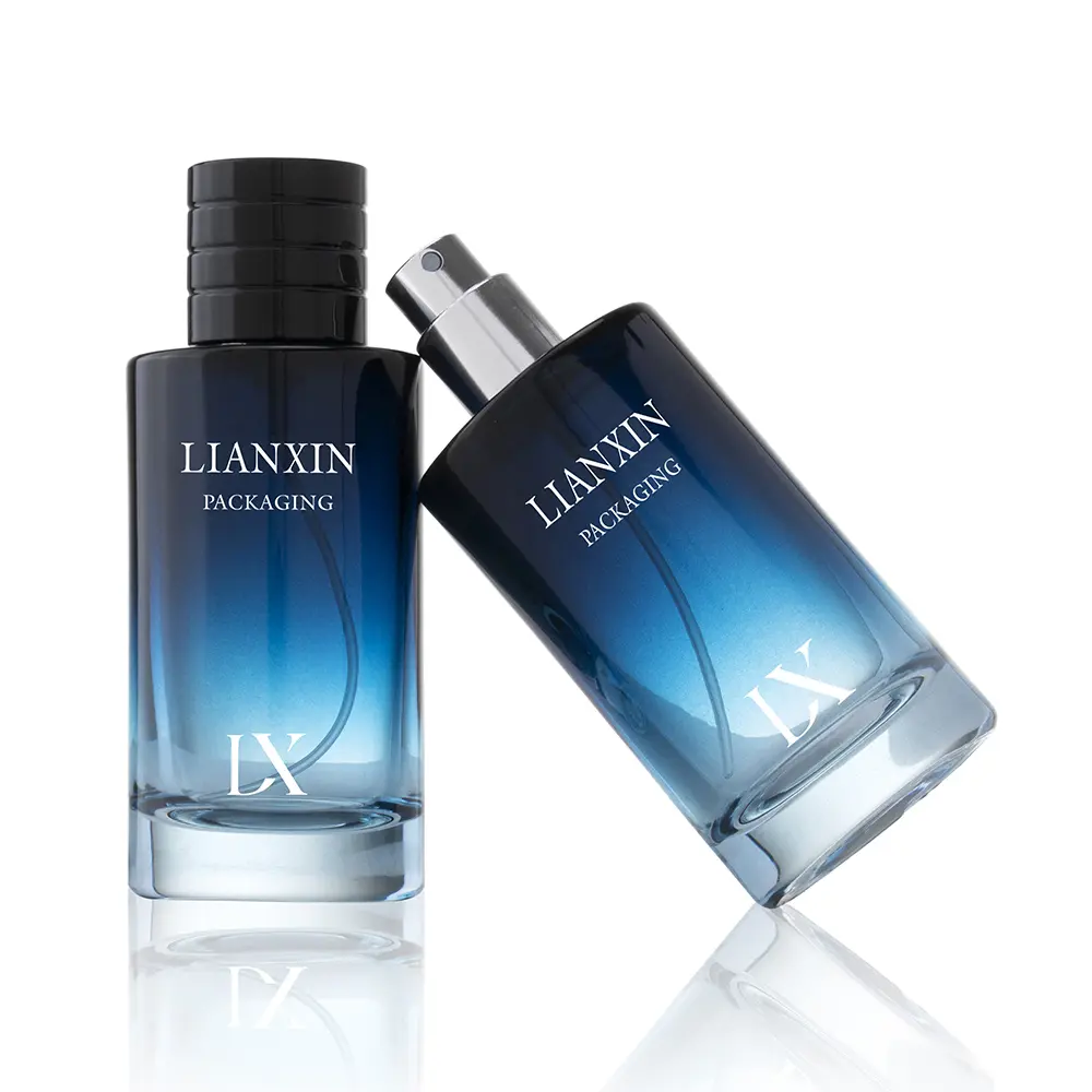 Blue Round Perfume Bottle