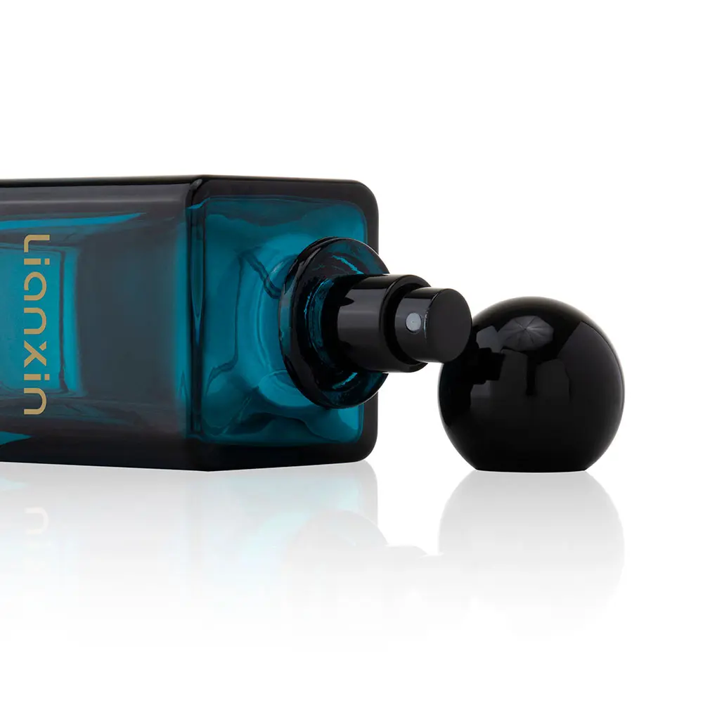 Blue Rectangular Perfume Bottle