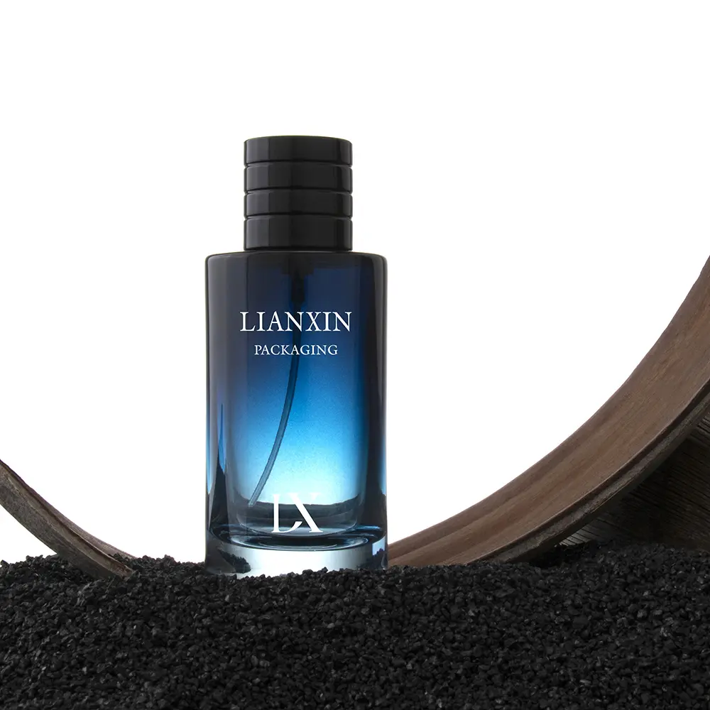Blue Round Perfume Bottle
