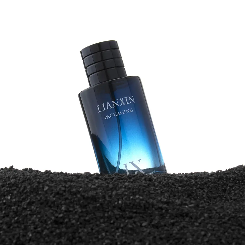 Blue Round Perfume Bottle