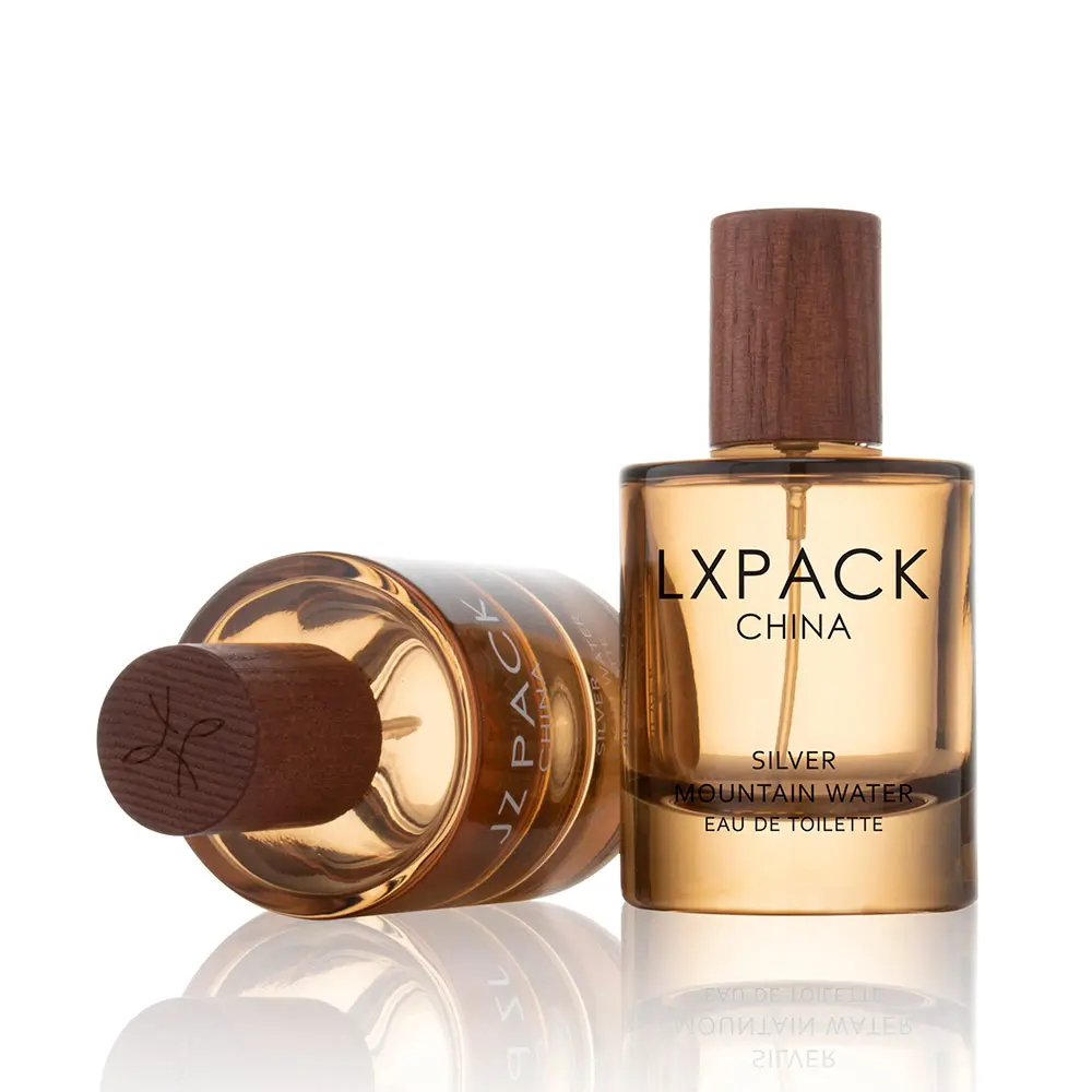 Perfume Bottle With Wooden Cap