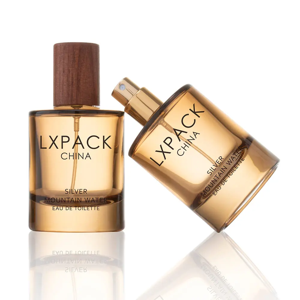 Perfume Bottle With Wooden Cap