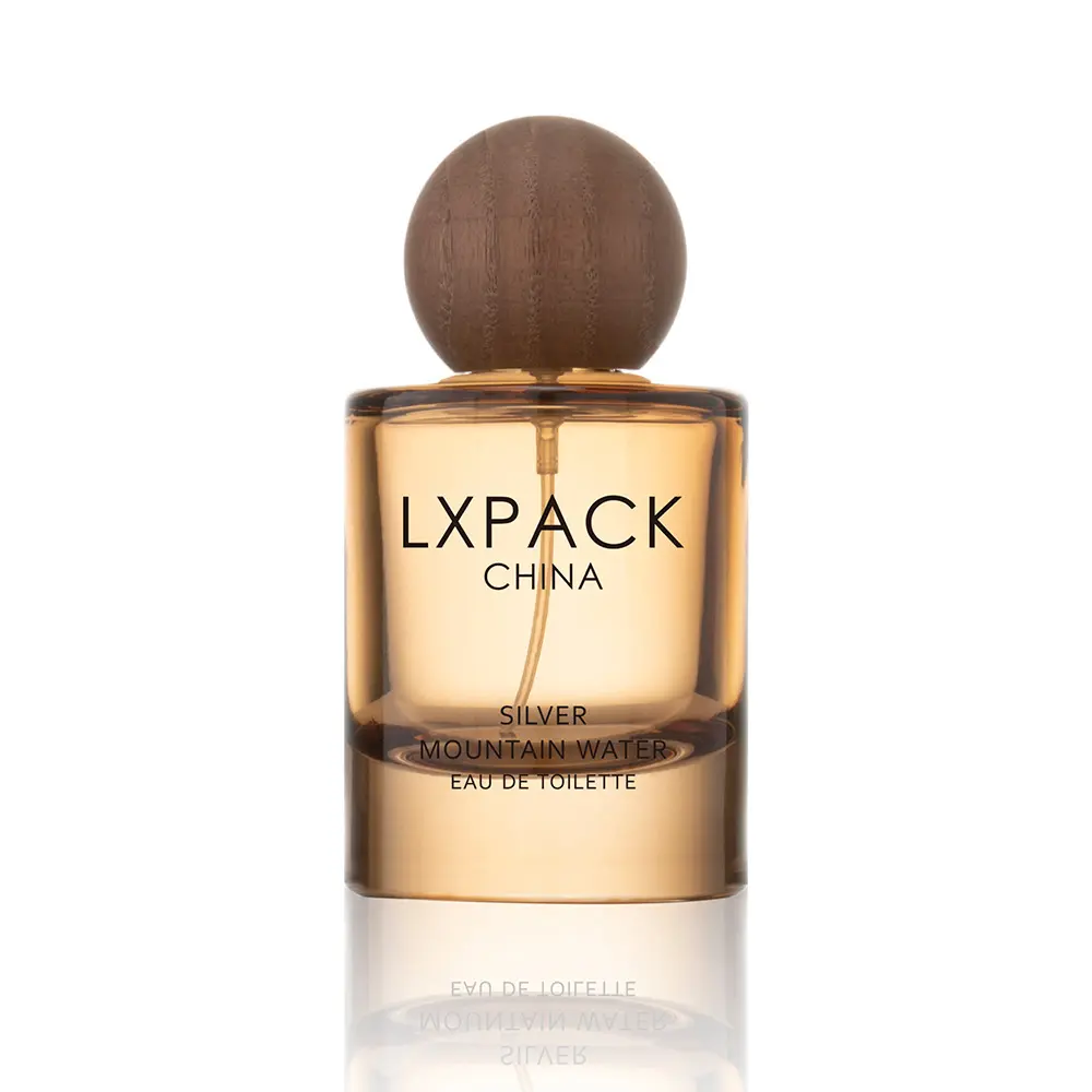Perfume Bottle With Wooden Cap