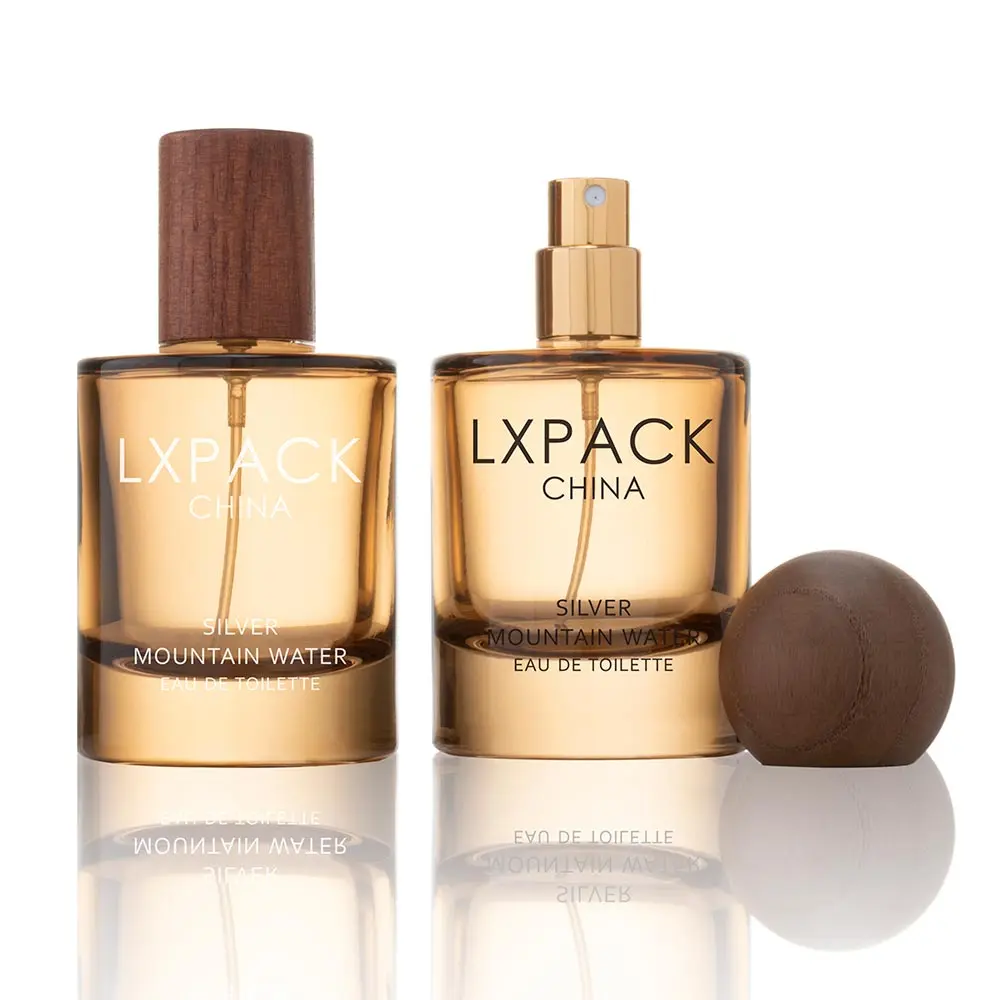Perfume Bottle With Wooden Cap